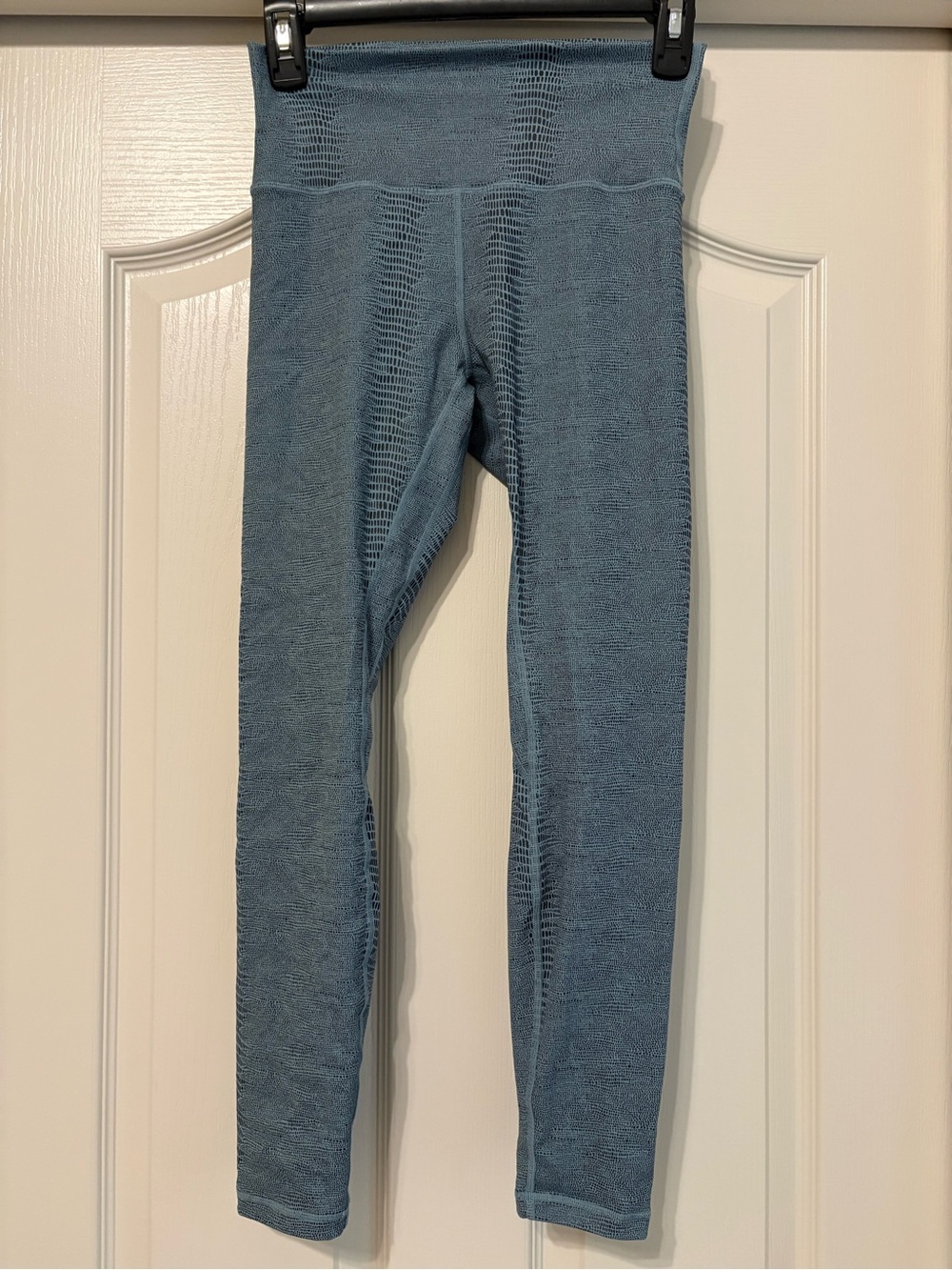 ZYIA Seamless High-Waist Leggings in Slate Blue